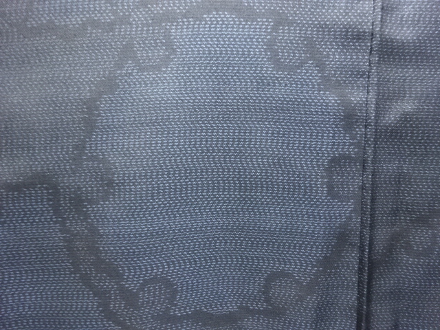 JAPANESE KIMONO / ANTIQUE KIMONO / SILK / DORO OSHIMA TSUMUGI / WOVEN SNOWFLAKE 